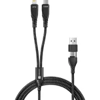 Connect Wirez 4in1 (USB-C, Lightning), noir