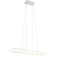 TRIO LED, luminaire suspendu, blanc, CMS, 27W, blanc neutre, L 70 cm
