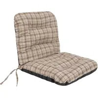 Hobbygarden Coussin pour chaise de jardin "Natalia" 96×48 cm - 7 cm d'épaisseur, hydrofuge & résistant aux UV, facile d'entretien, avec bandes de fixation |