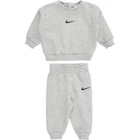Nike Kids Essential Fleece Crew Long Sleeve Set Gris 9 Months Enfants