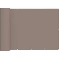 vidaXL Brise-vue pour balcon 200 x 300 cm, tissu enduit de PU, couleur taupe