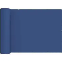 vidaXL : écran de balcon, 180 x 500 cm, tissu avec revêtement PU, bleu