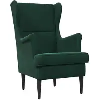 vidaXL fauteuil Vert foncé Velours