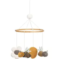 Vanilla Copenhagen Mobile Honeybee Happy Crib Toy Changing Table Doré Enfants