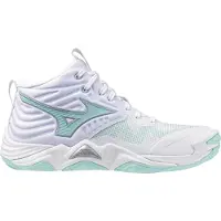 Mizuno Wave Momentum Elite Mid - white/blue tint, Taille:10