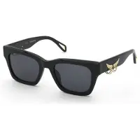 Zadig & Voltaire Szv461v Square Sunglasses Noir Smoke/CAT3