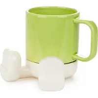 Balvi Mug céramique Pan Sitty - Vert | Rouge