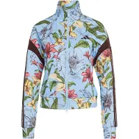 Adidas Veste de sport 'x FARM RIO HOUSE OF TIRO TRACK' bleu ciel / jaune clair / vert / lie de vin