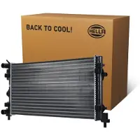 Hella Radiateur moteur Ailettes assemblées mécaniquement 650 - 322 mm pour e.a. SKODA FABIA