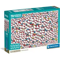 Clementoni Puzzle de 1000 pièces - - Hello Kitty et ses amis - 14 ans et plus - Niveau difficile