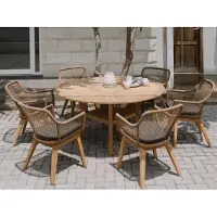 Mountfield Table De Jardin Ronde Colosseum Ø155cm Teck