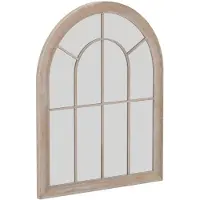 Northix Miroir mural en arc, 69,5 x 88 cm, cadre en métal rustique
