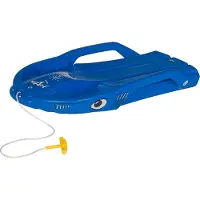 Rolly Toys Snow-Carving Bob rollySnow Sharke blau, stabiler Sportschlitten, für Kinder ab 3