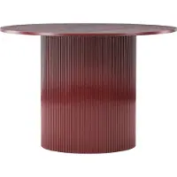 Ebuy24 Lenox table de salle à manger Ø110cm rouge.