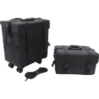 StarTech.com Valise cosmétique - Valise à roulettes 2 en 1 pour maquillage - 8 tiroirs - Partie supérieure amovible - Nylon - Dimensions 41 × 30 × 49 cm - Noir