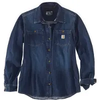 Carhartt Midweight Denim Chemise pour dames