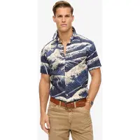 Superdry Vintage Hawaiian Short Sleeve Shirt Bleu M Homme