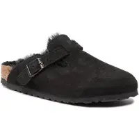Birkenstock - Boston - Sabots Doublés De Fourrure - Noir - 259883 - 35