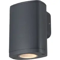 Kanlux S.A. ZEVI EL 1GU10 G Wandleuchte grau 38881 (GU10, IP54)
