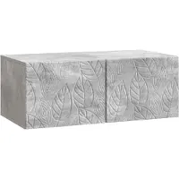 Syfax Meuble TV mural 98 x 31 cm Gris béton Bois d'ingénierie