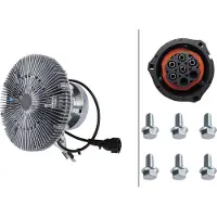 Hella Embrayage ventilateur de refroidissement électrique Ø 224,5 mm pour VOLVO FH12