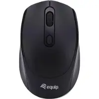 Equip 245122, Pour droitiers et gauchers, Optique, Sans fil RF, 1600 DPI, Noir