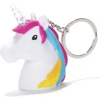 Kikkerland Femmes, Porte-clés, Porte-clés Unicorn LED (KRL78-EU), Blanc