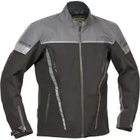 Lindstrands Veste de moto imperméable en textile Lindstrand Bydalen, noir/gris, taille 56
