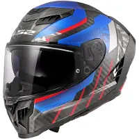 LS2 LS2FF807DragonTraxBleuRougeCasqueIntégral Taille 3XL