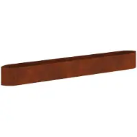 vidaXL Jardinière surélevée pour le jardin, en acier résistant aux intempéries, 380 x 40 x 40 cm, acier