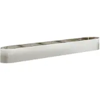 vidaXL Jardinière surélevée pour le jardin, en acier inoxydable, 380 x 40 x 40 cm