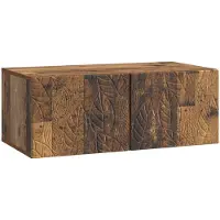 Syfax Meuble TV mural 98 x 41 x 30 cm Bois ancien Bois d'ingénierie