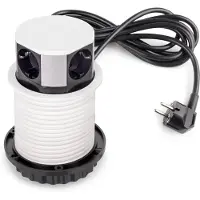 Emuca 5221212 Removable Multi-outlet Blanc