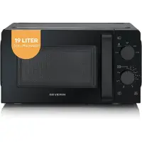 Severin MW 7580, Plan de travail, Four à micro-ondes indépendant, 19 l, 700 W, Tournant, Noir