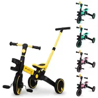 Mobiclinic Tricycle 5en1, Chase, Evolutionnaire, de 1 à 5 ans, Guidon et siège réglables, 3,3 kg Ultraléger, Facile à monter
