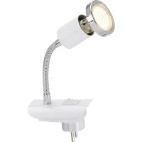 Briloner Lampe LED à fiche, blanche, 1xLED/GU10/3W