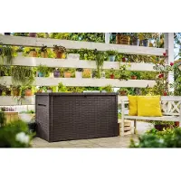 Keter Boîte Java 870 L Marron 236040