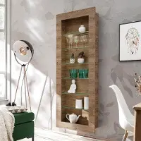 OEM Vitrine en verre comportant six compartiments vitrés, destinée à la décoration d'intérieur et à la présentation d'objets