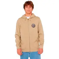 Rip Curl Wettie Passage Icon Full Zip Sweatshirt Beige L Homme