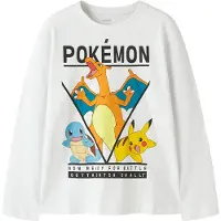 Name it Blouse - NkmAst - Pokémon - Bright White - - 9-10 ans (134-140) - Blouse