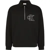 Calvin Klein Jeans Relaxed Full Zip Sweatshirt Noir L Homme