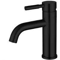 OEM Robinet de salle de bains - Hauteur du bec : 5,5 cm - Mitigeur en acier inoxydable brossé
