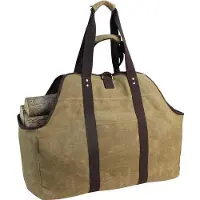 OEM Grand sac à provisions imperméable, couleur kaki, avec poignées, pour le bois