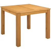 vidaXL Table de salle à manger 90 x 90 x 75 cm en bois massif de chêne naturel, carrée