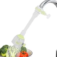 OEM Robinet de cuisine pivotant à 360 degrés - Longueur : 18 cm - Couleur : vert - Économie d'eau - Réglable