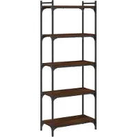 vidaXL Bibliothèque 5 Niveaux Chêne Marron 60x30x154cm Bois Ingénierie