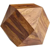 Wohnling Table basse 57 x 42,5 x 57 cm table basse en bois massif sheesham moderne |
