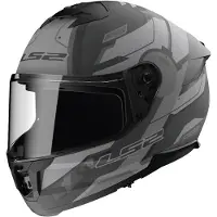 LS2 FF808 Stream II Shadow Mat Titanium Gris Casque Intégral Taille M