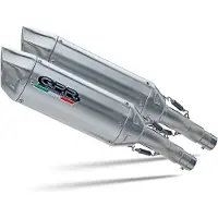 Gpr Exclusive Furore-x Inox Double Ducati Super Sport 1000 Ss 03-06 D.48.fxsc Homologated Slip On Muffler Argenté Homologated