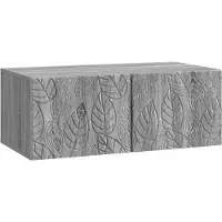 Syfax Meuble TV mural 78,5 x 31 cm Sonoma gris Bois d'ingénierie